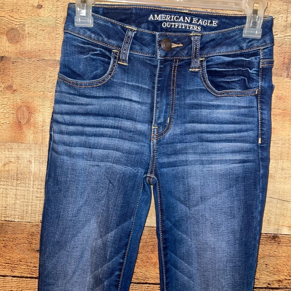 🔥 SOLD🔥American Eagle High Rise Skinny Jeggings Jeans - Picture 5 of 8